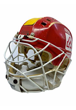 1970s Dan Bouchard Atlanta Flames Game-Used Goalie Helmet