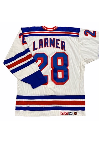 1993-94 Steve Larmer New York Rangers Game-Used Jersey