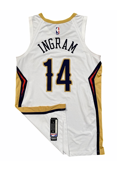 2019-20 Brandon Ingram New Orleans Pelicans Game-Used Home Jersey (Photo-Matched To Multiple Games)