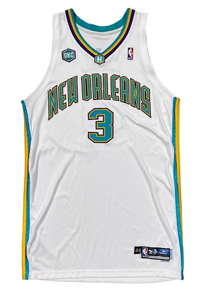 2005-06 Chris Paul New Orleans/OKC Hornets Rookie Game-Used Home Jersey