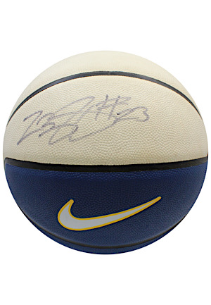 LeBron James Autographed White Panel Nike Basketball