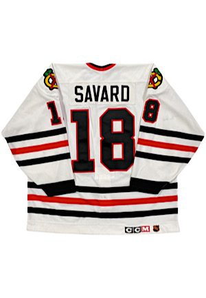 1995-96 Denis Savard Chicago Blackhawks Game-Used Jersey