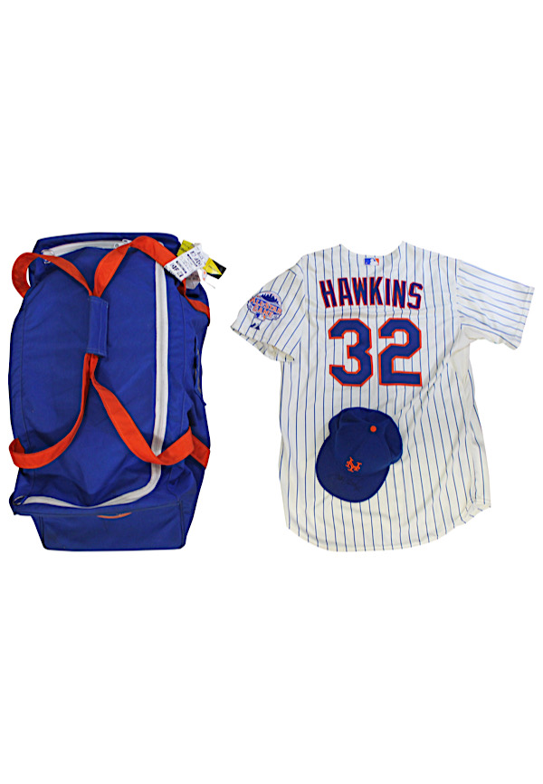 Lot Detail - 2013 LaTroy Hawkins New York Mets Game-Used Home Jersey,  Autographed Cap & Team Travel Bag (3)(Hawkins LOAs)
