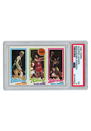 1980 Topps Basketball Near-Complete Set With Duplicates (Including Scoring Leaders Bird, Erving, Johnson PSA 5)