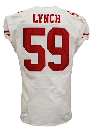 2014 Aaron Lynch San Francisco 49ers Game-Used Road Jersey