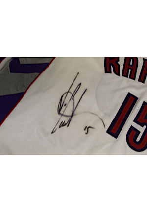 Lot Detail - 2000-01 Vince Carter Toronto Raptors Game-Used & Autographed  Home Jersey (Sourced From Assistant Coach)