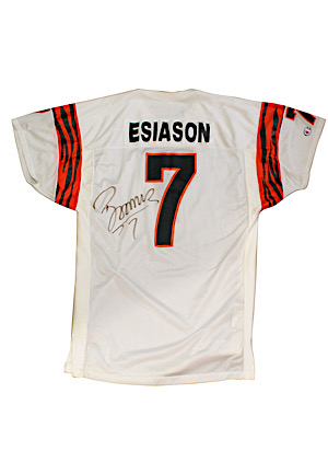 1991 Boomer Esiason Cincinnati Bengals Game-Used & Autographed Road Jersey