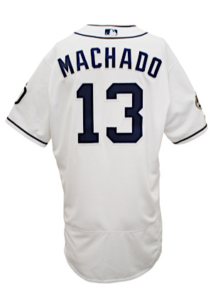 2019 Manny Machado San Diego Padres Game-Used/Issued Home Jersey (MLB Authenticated)