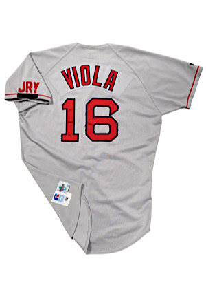 1992 Frank Viola Boston Red Sox Game-Used Road Jersey (JRY Armband)
