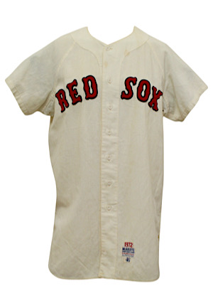 1972 Roger Moret Boston Red Sox Game-Used Home Flannel Jersey