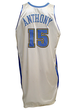 2003-04 Carmelo Anthony Denver Nuggets Rookie Game-Used Home Jersey