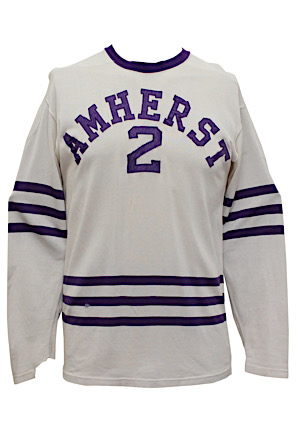 1958-59 Bruce Hutchinson Amherst College Game-Used Durene Jersey
