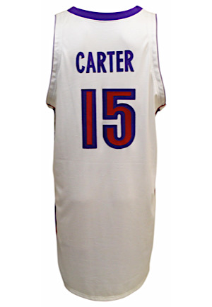 1999-00 Vince Carter Toronto Raptors Game-Used Home Jersey