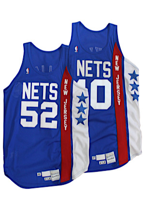 Circa 1988 Mookie Blaylock & Buck Williams New Jersey Nets Game-Used Jerseys (2)