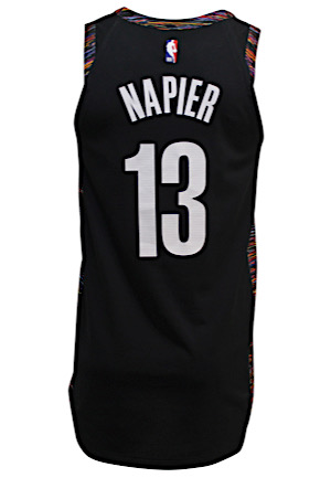11/30/2018 Shabazz Napier Brooklyn Nets Game-Used Jersey (Photo-Matched • Steiner Hologram)