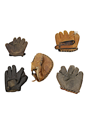 Vintage Baseball Gloves (5)