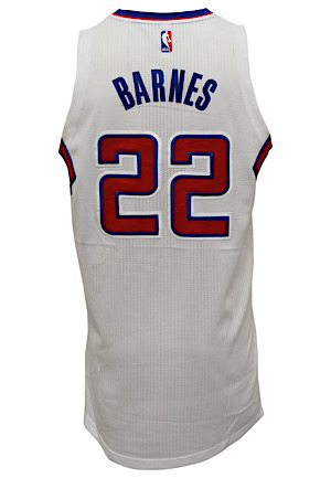 2014-15 Matt Barnes Los Angeles Clippers Game-Used Home Jersey