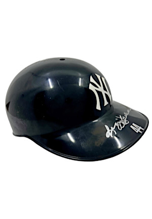 Late 1970s Reggie Jackson NY Yankees Game-Used & Signed Helmet (Yankees Documentation & JT Sports LOAs)