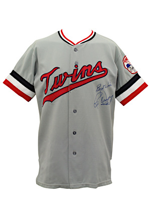 1972 Rick Dempsey Minnesota Twins Game-Used & Autographed Road Jersey