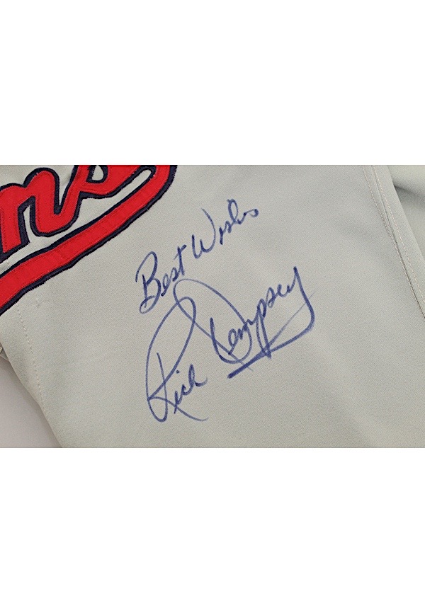 Rick Dempsey Autographed, Team-Issued 25th Anniversary Jersey
