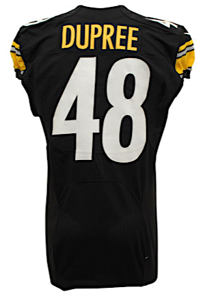 10/18/2015 Bud Dupree Pittsburgh Steelers Game-Used Home Jersey (Photo-Matched • Repairs)