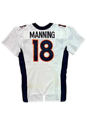 10/12/2014 Peyton Manning Denver Broncos Game-Used Road Jersey (Photo-Matched • 3 TDs • Panini)