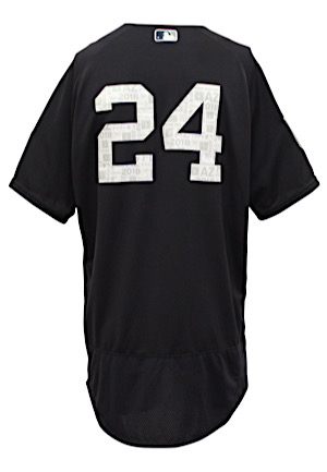 2018 Gary Sanchez New York Yankees Game-Used Spring Training Jersey (MLB Authenticated)
