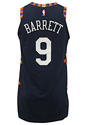 2019-20 RJ Barrett New York Knicks Rookie Game-Issued City Edition Jersey (Fanatics)