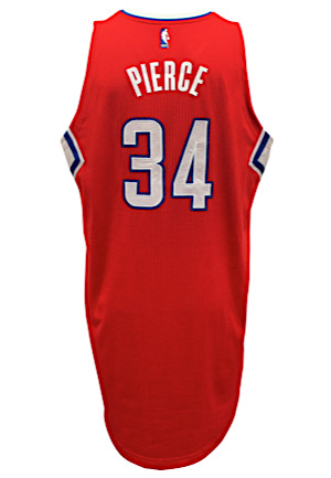 2016-17 Paul Pierce Los Angeles Clippers Game-Used Road Jersey (Sourced From Clippers Foundation)