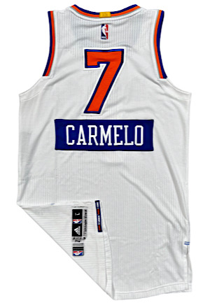 12/25/2014 Carmelo Anthony NY Knicks Christmas Day Game-Used Jersey (Photo-Matched • NBA LOA)