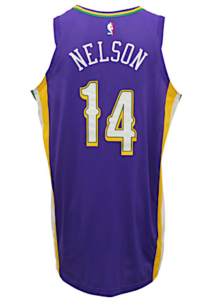 1/28/2018 Jameer Nelson New Orleans Pelicans Game-Used City Edition Jersey (Photo-Matched)