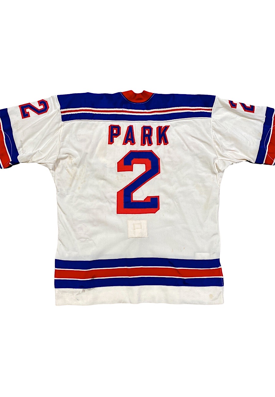 1975-76 Brad Park New York Rangers Last Game Worn Jersey