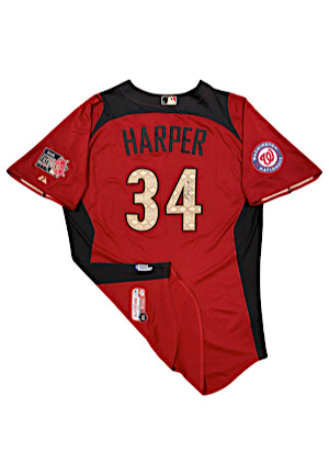 2011 Bryce Harper Washington Nationals All-Star Futures Game-Issued & Autographed Jersey (MLB Authenticated)