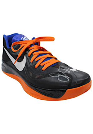 2012-13 Jason Kidd New York Knicks Game-Used & Autographed Single Shoe (Final Season)