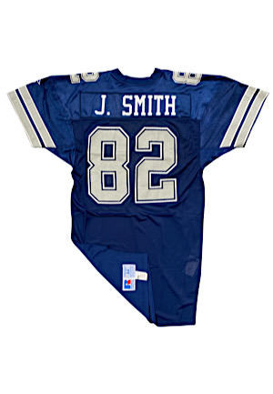 1992 Jimmy Smith Dallas Cowboys Rookie Game-Used Jersey