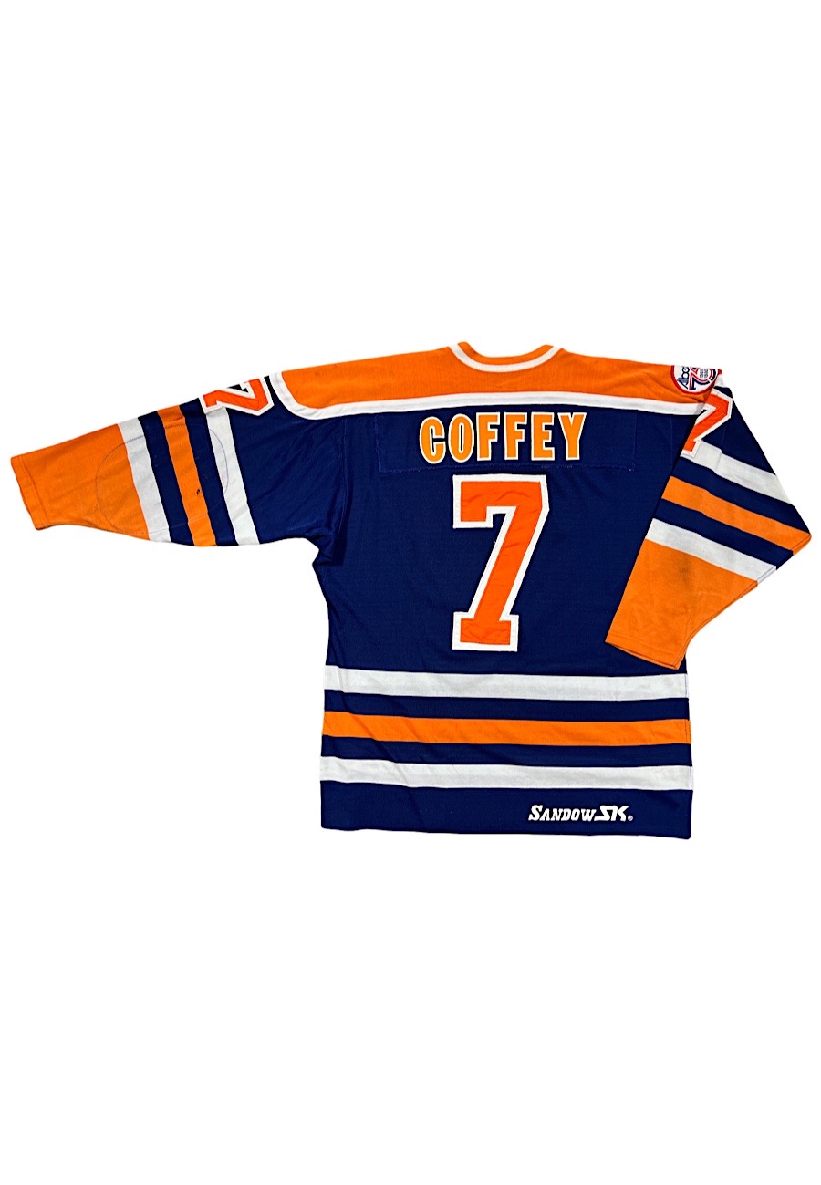 Paul Coffey Signed Edmonton Oilers Jersey (JSA COA) 4x Stanley Cup Cha –