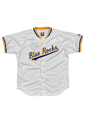 Cal Ripken Jr. Autographed & Inscribed Wilmington Blue Rocks Minor League Jersey