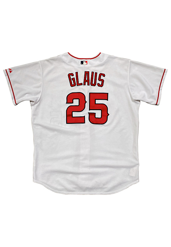Lot Detail - 2000s Troy Glaus Anaheim Angels Game-Used Home Jersey