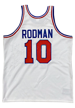 Dennis Rodman Game-Used & Autographed "Isiahs Summer Classic" Jersey