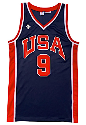 1984 Michael Jordan USA Olympic Mens Basketball Pro Cut Jersey