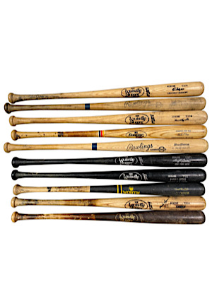 Lot Of 10 New York Mets Game-Used Bats