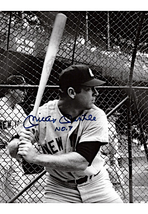 Mickey Mantle Autographed & Inscribed "No. 7" Photo