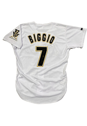 1996 Craig Biggio Houston Astros Game-Used & Autographed Home Jersey