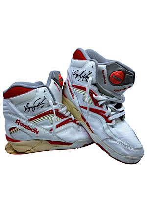 1980s Dominique Wilkins Atlanta Hawks Game-Used & Autographed Shoes (Player LOA • Beckett)