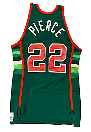 Mid 1980s Ricky Pierce Milwaukee Bucks Game-Used & Signed Jersey (Photo-Matched)