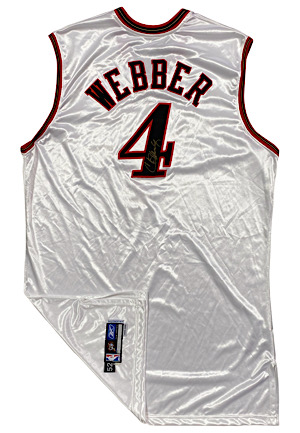 2005-06 Chris Webber Philadelphia 76ers Game-Used & Autographed Home Jersey