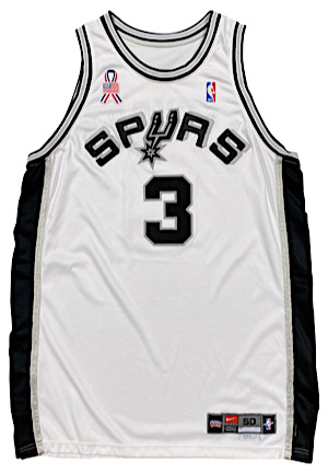 2001-02 Stephen Jackson San Antonio Spurs Game-Used Home Jersey