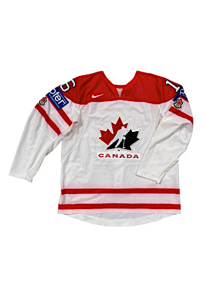 2008 Jonathan Toews Team Canada Game-Used IIHF World Championship Jersey (Photo-Matched • Hockey Canada LOA)
