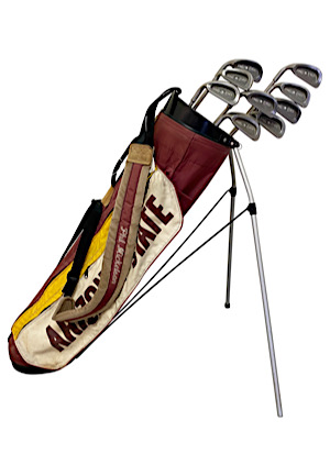 1991 Phil Mickelson Arizona State Sun Devils Iron Set & Stand Bag (NCAA Record 16 Wins Including US Amateur Champion)