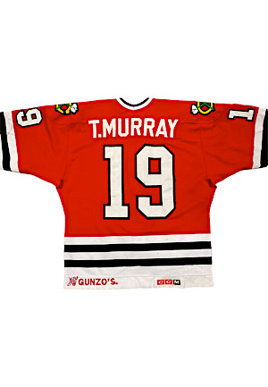 Mid 1980s Troy Murray Chicago Blackhawks Game-Used Jersey (Photo-Matched • Pounded With Repairs)
